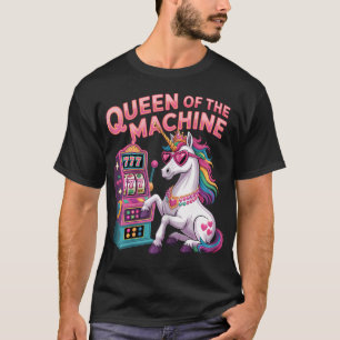 Süße Slot-Machine-Königin Casino Glücksspiel Poker T-Shirt