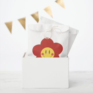 Süße Smiley-Blume Retro-Ästhetik Glückliches Gesic Geschenktütchen