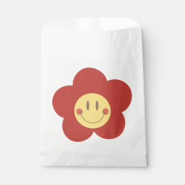 Süße Smiley-Blume Retro-Ästhetik Glückliches Gesic Geschenktütchen