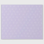 Süße Smiley-Zahn-Verpackungspapier - Lavendel Geschenkpapier (Flach)