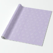 Süße Smiley-Zahn-Verpackungspapier - Lavendel Geschenkpapier (Ungerollt)