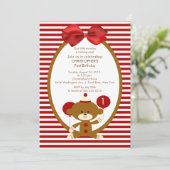 Süße Socken-Affe-Kindergeburtstag-Einladung Einladung (Stehend Vorderseite)