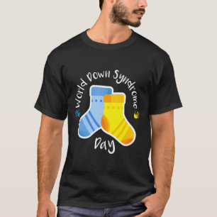 Süße Socken Grafik Geschenk Welt Down-Syndrom-Bewu T-Shirt