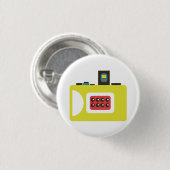 Süße Sofortbildkamera (Gelb) Flair Button (Vorne & Hinten)