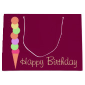 Süße Sommer-Eiscreme Große Geschenktüte (Vorderseite)