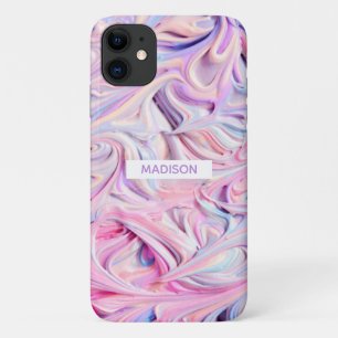 Süße Sommer Eiscreme Personalisierter Name Weiblic Case-Mate iPhone Hülle