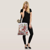 Süße Sommer Kirschen Denim Jacke Tasche (Am Model)
