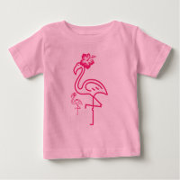Süße Sommer Mädchen Flamingo 
