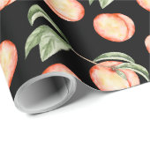 Süße Sommer-Pfirsich-Muster-Wrap-Papier Geschenkpapier (Rolleneckpunkt)