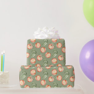 Süße Sommer-Pfirsich-Muster-Wrap-Papier Geschenkpapier