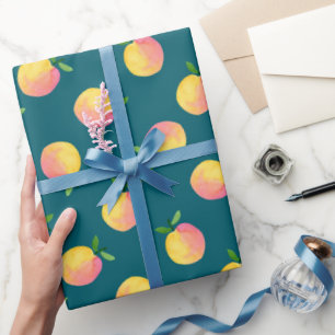 Süße Sommer-Pfirsich-Muster-Wrapierpapier Geschenkpapier