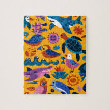 Süße Sommer-Tier-Muster-Puzzle-Geschenk