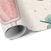 Süße Sommer-Verpackungspapier Geschenkpapier (Rolleneckpunkt)