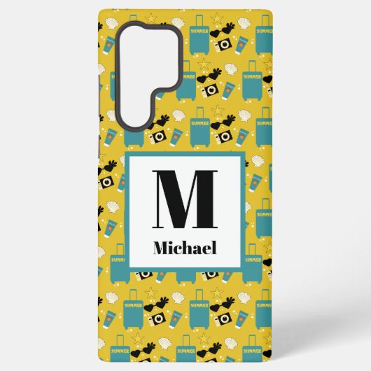 Süße Sommerferien-Elemente Samsung Galaxy Hülle (Rückseite)