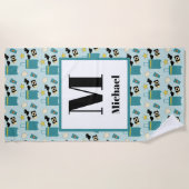 Süße Sommerferien-Elemente Strandhandtuch (Vorderseite)