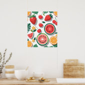 Süße Sommerfrüchte Poster (Küche)