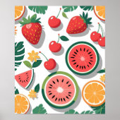 Süße Sommerfrüchte Poster (Vorne)