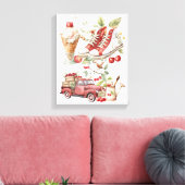 Süße Sommerkirschen Leinwanddruck (Insitu (Wohnzimmer))