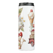 Süße Sommerkirschen Thermosbecher (Rückseite)