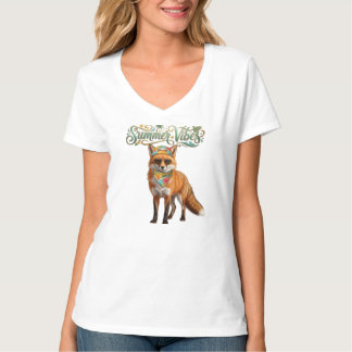 Süße Sommerstimmung Rotfuchs Boho-Bandana-Grafik T-Shirt