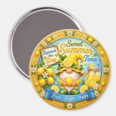 Süße Sommerzeit-Gnom Magnet (Vorderseite/Rückseite)
