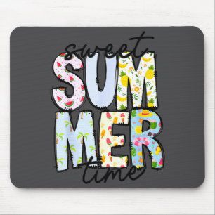 Süße Sommerzeit Sommer Vibes Frauen Kinder Lustig Mousepad
