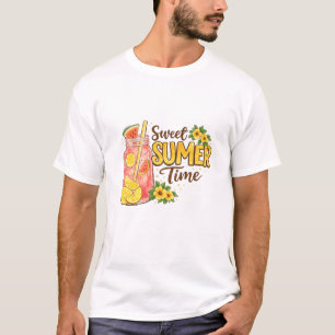 Süße Sommerzeit-Wasserfarbengetränk T-Shirt