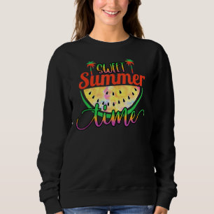 Süße Sommerzeit Watermelon Palm Trek Sommerspass Sweatshirt