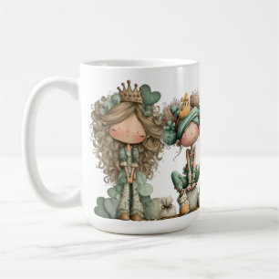 SÜSSE, SONDERBARE KLEINE IRISCHE MÄDCHEN KAFFEETASSE