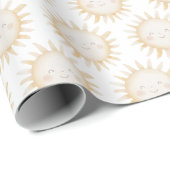 Süße Sonnen Hintergrund Geschenkpapier (Rolleneckpunkt)