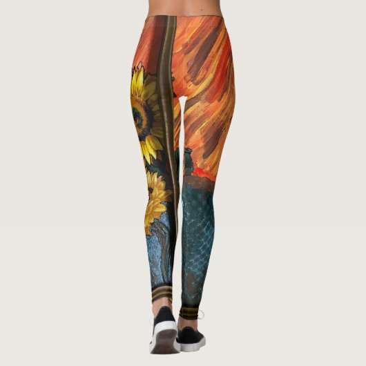 Süße Sonnenblume Leggings (Rückseite)