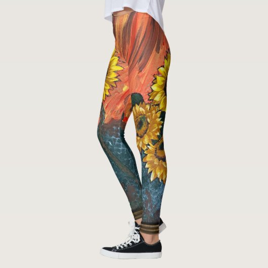 Süße Sonnenblume Leggings (Links)