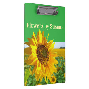 Süße Sonnenblumen Florale Florist Clipboard  Klemmbrett