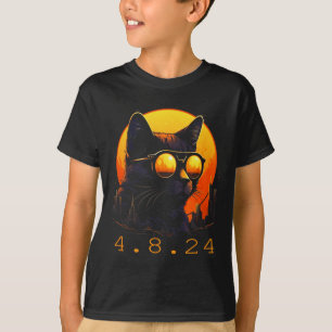 Süße Sonnenfinsternis Schwarze Katze Finsternis T-Shirt