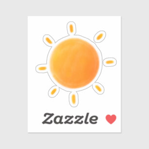 Süße Sonnenzeichnung Sticker