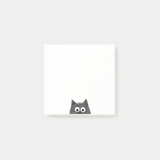 Süße spähende Katze Post-It Notiz (Vorderseite)