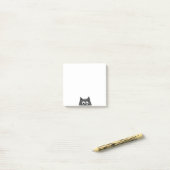 Süße spähende Katze Post-It Notiz (Auf Schreibtisch)