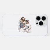 Süße spielende Kätzchen mit Garnball iPhone-Hülle iPhone Hülle (Rückseite (Horizontal))