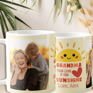Süße spielerische gelbe Liebe Oma  Kaffeetasse