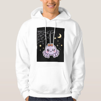Süße Spinne auf funkelnder Netz-Hoodie Hoodie