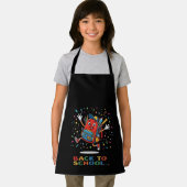 Süße springende Schultasche, Back-to-School-Design Schürze (Insitu)