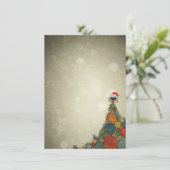 Süße Springspinne Weihnachtskarten Feiertagskarte (Stehend Vorderseite)