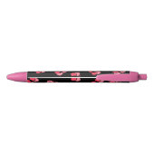 Süße sprudelnde rosa Schmetterlinge Monogramm Kugelschreiber (Rückseite)