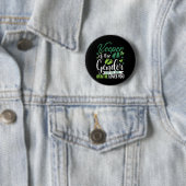 Süße St. Patrick's Day Hüterin des Geschlechts Tan Button (Beispiel)