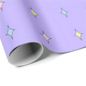 Süße Sternchen-Wrapper im Pastell-Look Geschenkpapier (Rolleneckpunkt)