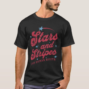 Süße Sterne und Streifen und Menschenrechte Femini T-Shirt