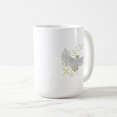 Süße Sterneneule-Kunst Kaffeetasse (VorderseiteRechts)