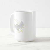 Süße Sterneneule-Kunst Kaffeetasse (Vorderseite Links)