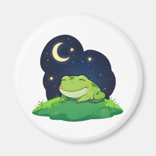 Süße Sternengucker-Frosch-Kawaii-Nacht-Himmel-Desi Magnet