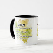 Süße Sternzeichen-Eigenschaften/ Stier Wrap Tasse (Vorderseite Links)